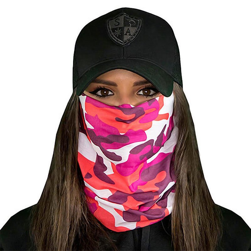Pink Camo Face Shield